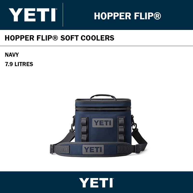 YETI HOPPER FLIP 8 SOFT COOLER - 7.9 LITRES - NAVY
