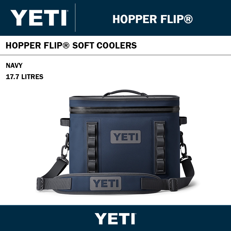 YETI HOPPER FLIP 18 SOFT COOLER - 17.7 LITRES - NAVY