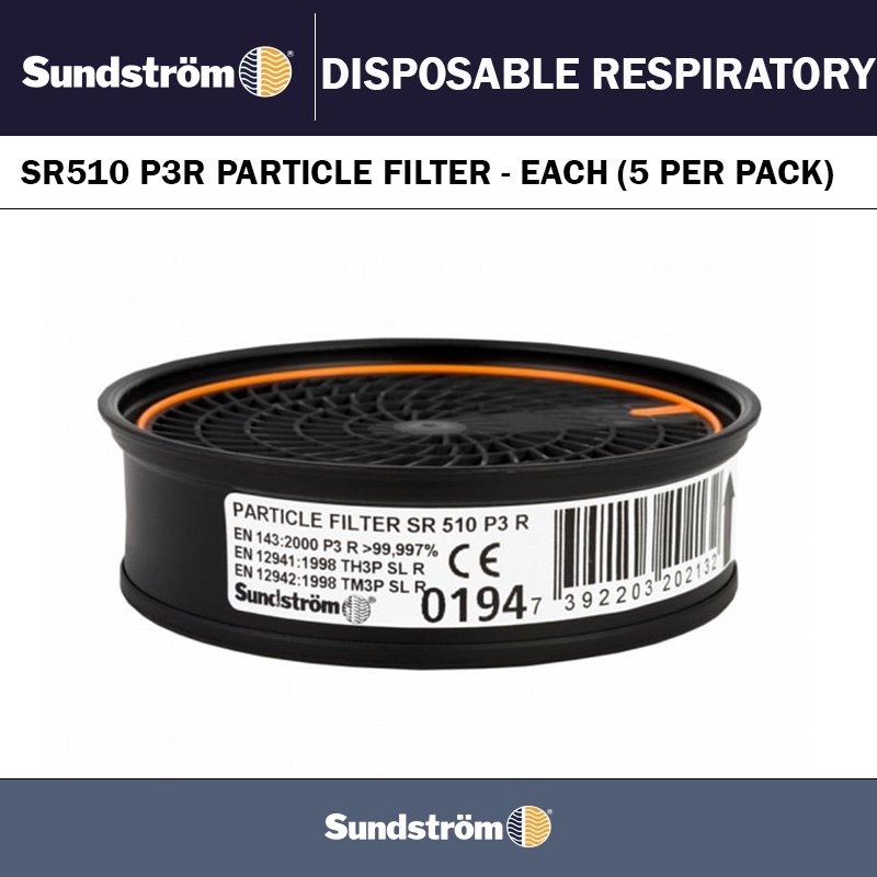SUNDSTROM SR510 P3R PARTICLE FILTER - EACH (5 PER PACK)