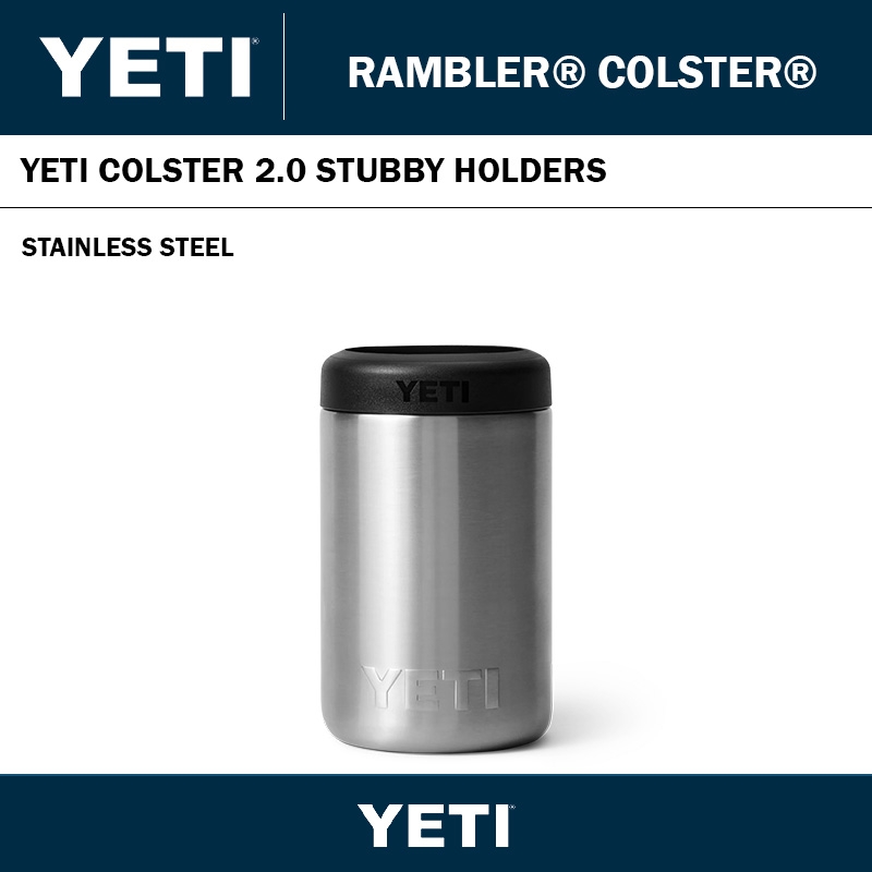 YETI COLSTER 2.0 STUBBY HOLDER - STAINLESS STEEL