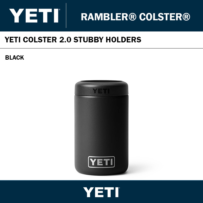 YETI COLSTER 2.0 STUBBY HOLDER - BLACK