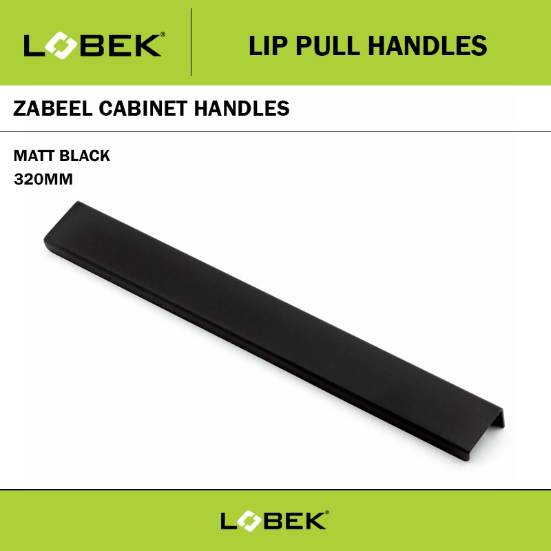 LOBEK ZABEEL 320MM MATT BLACK LIP PULL