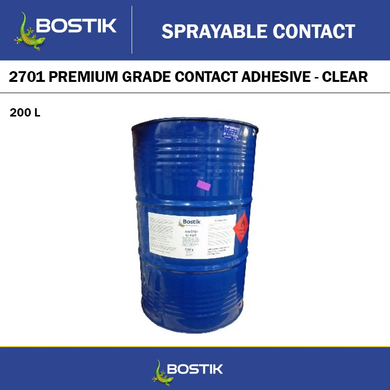 BOSTIK 2701 CLEAR CONTACT ADHESIVE - 200L