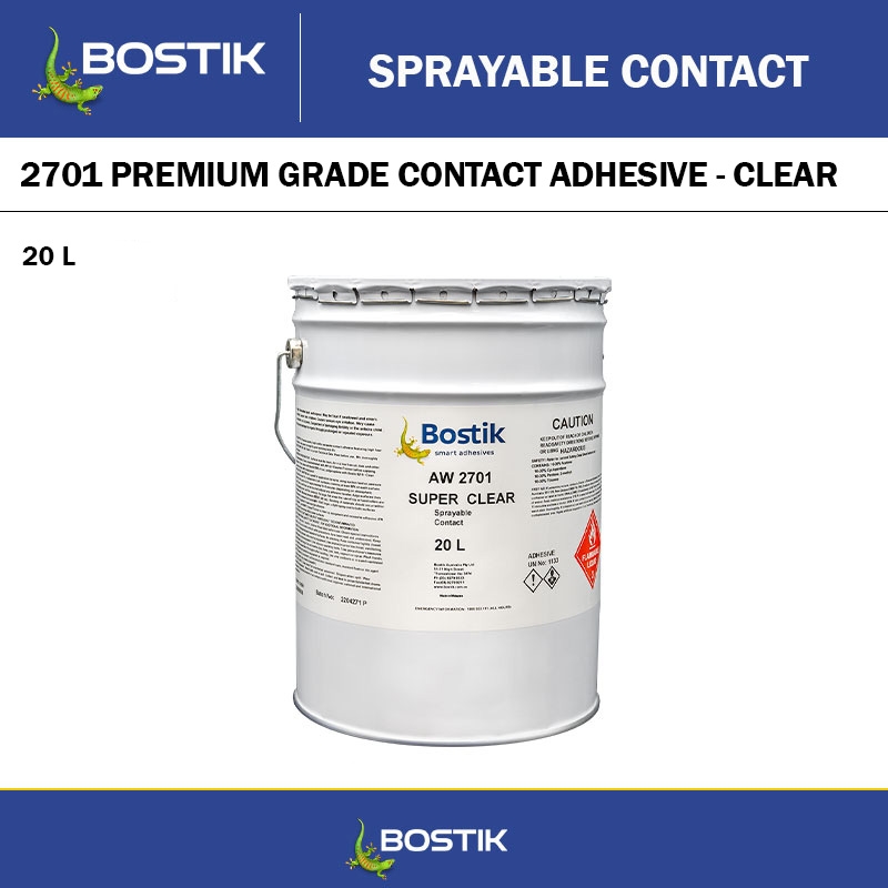 BOSTIK 2701 CLEAR CONTACT ADHESIVE - 20L