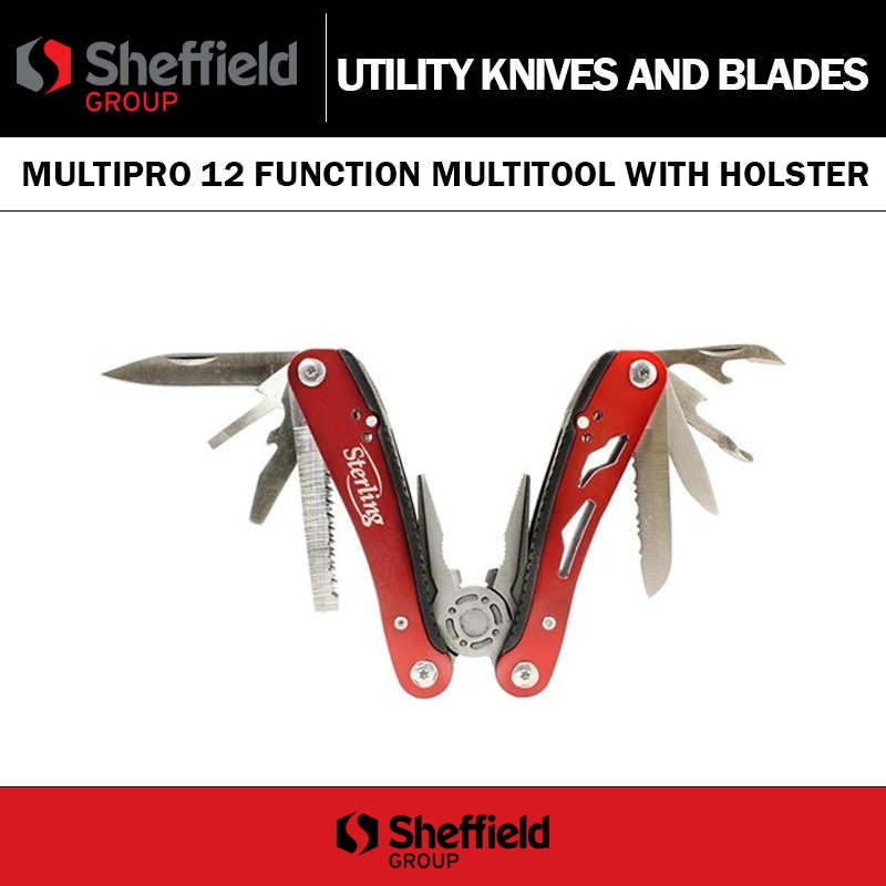 STERLING MULTIPRO 12 FUNCTION MULTITOOL WITH HOLSTER