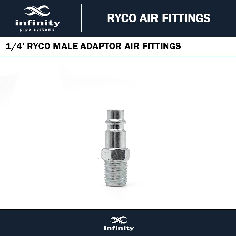 1/4' RYCO MALE ADAPTOR AIR FITTINGS