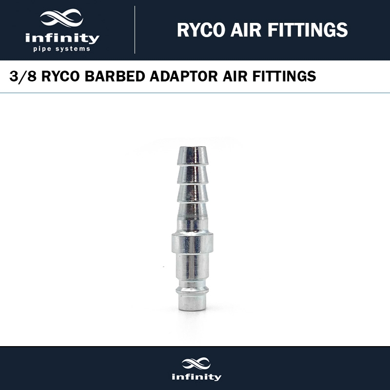 3/8 RYCO BARBED ADAPTOR AIR FITTINGS