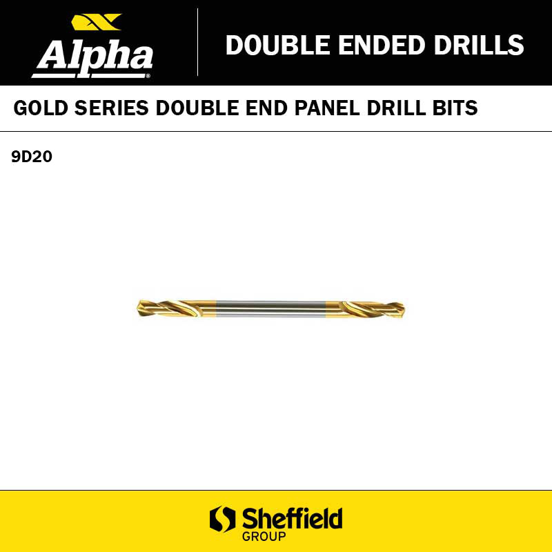 NO.20  (4.09MM) DOUBLE ENDED DRILL BIT GOLD SERIES