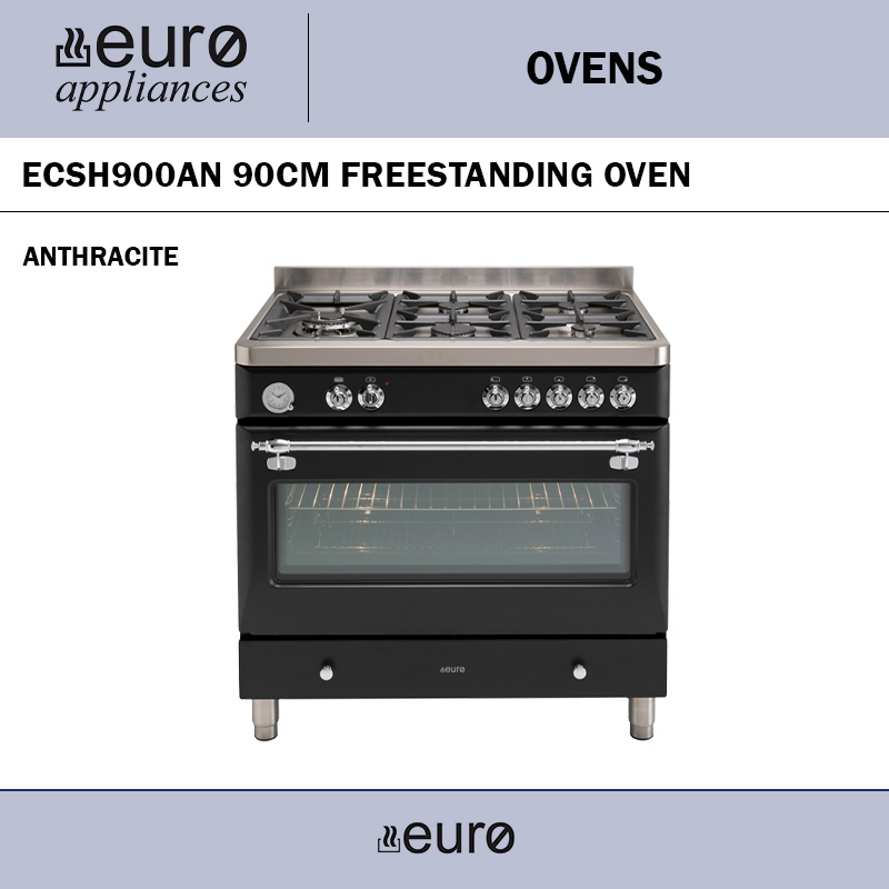 EURO ECSH900AN 90CM FREESTANDING OVEN ANTHRACITE