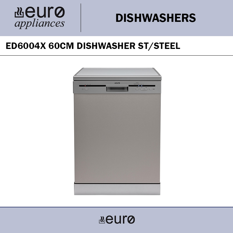 EURO ED6004X 60CM DISHWASHER ST/STEEL
