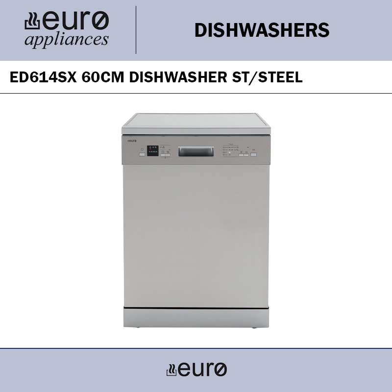 EURO ED614SX 60CM DISHWASHER ST/STEEL