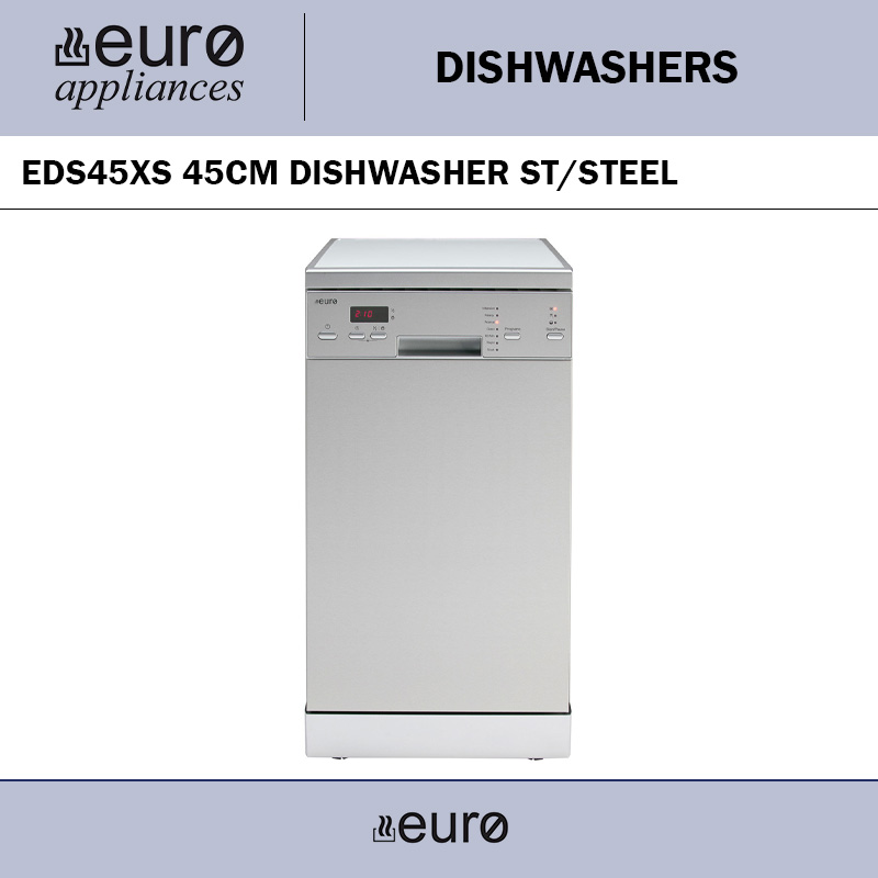 EURO EDS45XS 45CM DISHWASHER ST/STEEL