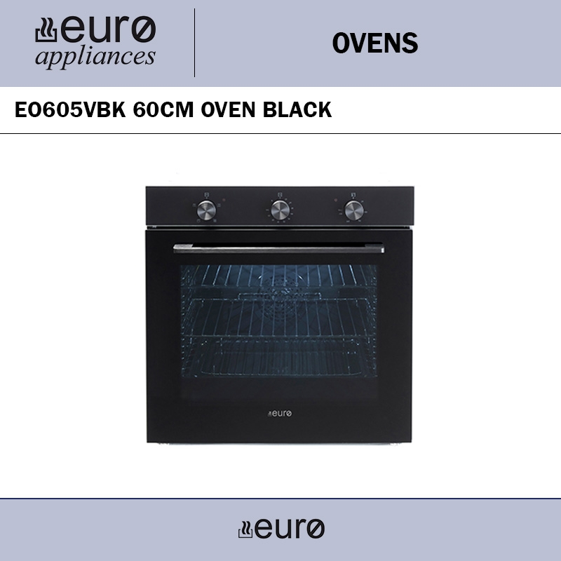 EURO EO605VBK 60CM OVEN BLACK