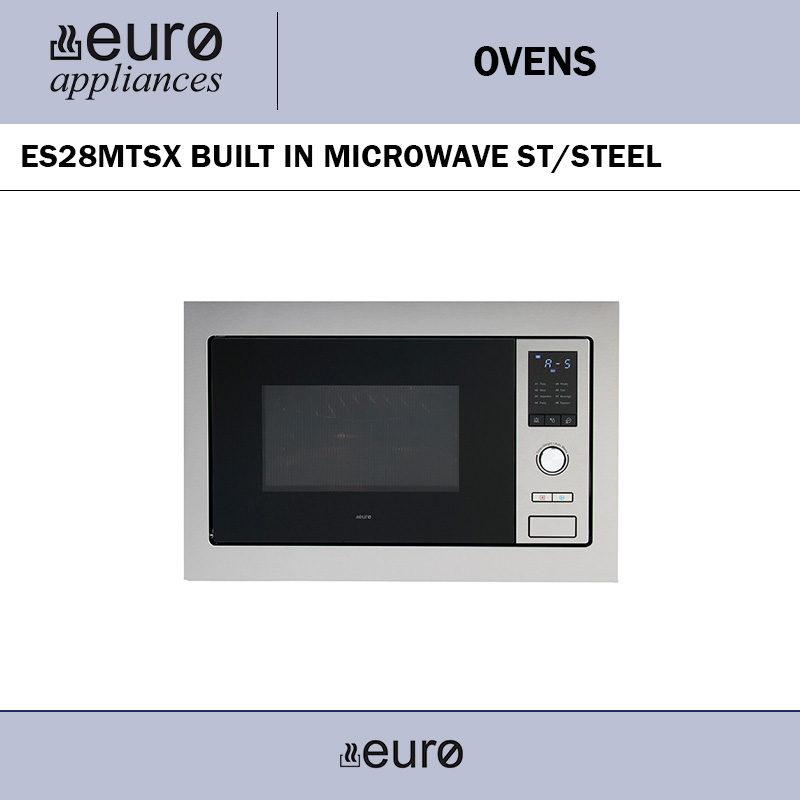 EURO ES28MTSX BUILT IN MICROWAVE ST/STEEL