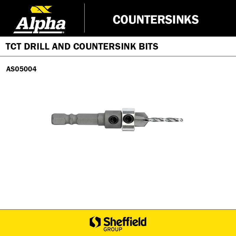 5.0MM TCT COUNTERSINK WITH DRILL BIT - 13/64