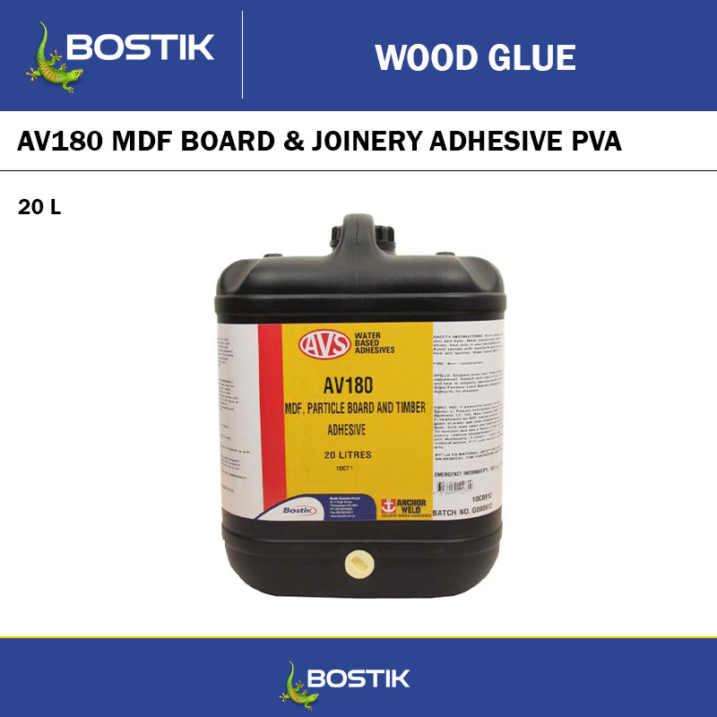 BOSTIK AV180 MDF BOARD & JOINERY ADHESIVE PVA - 20L