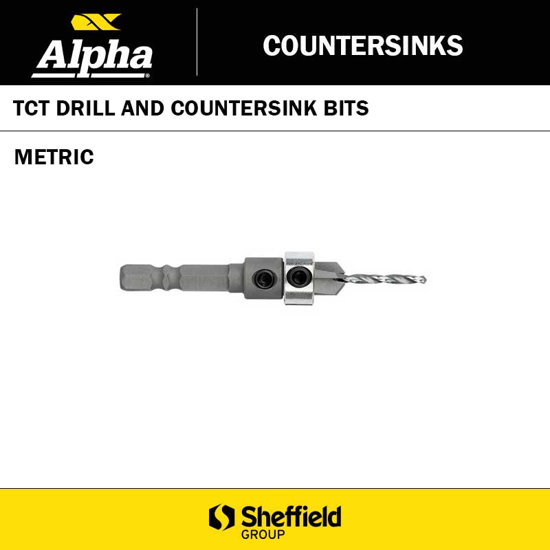 DRILL AND COUNTERSINK BITS TCT
