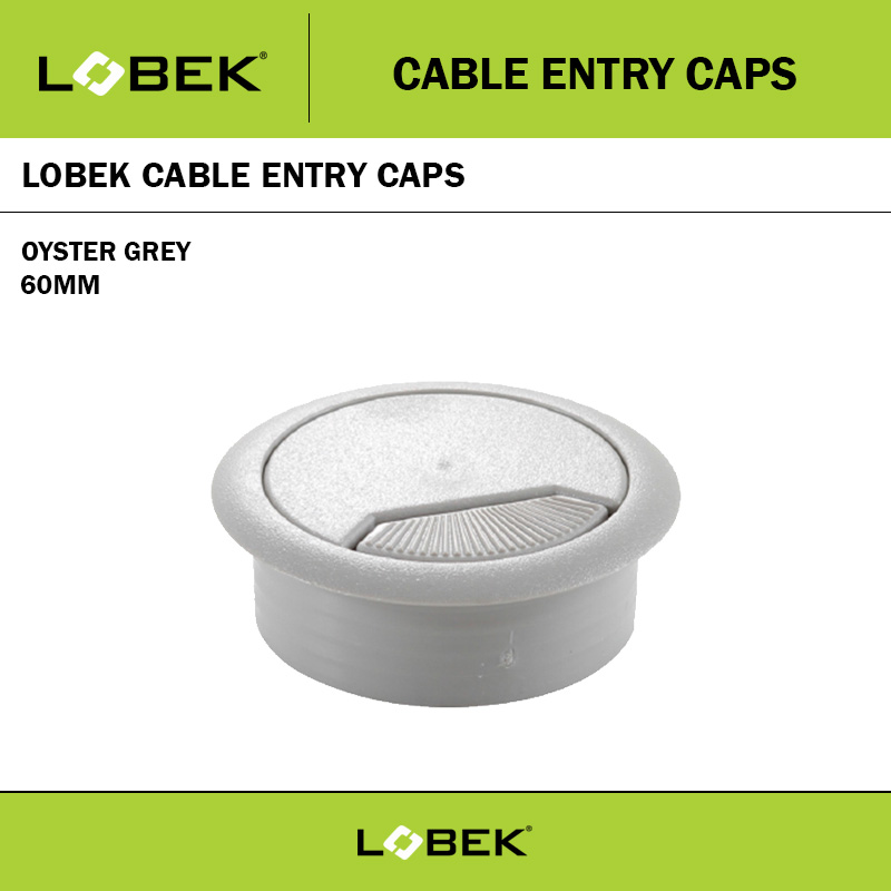 60MM CABLE ENTRY CAP OYSTER GREY