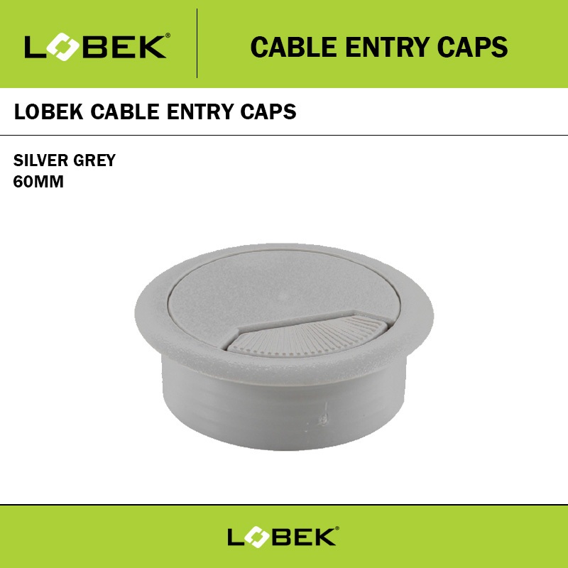 60MM CABLE ENTRY CAP SILVER GREY