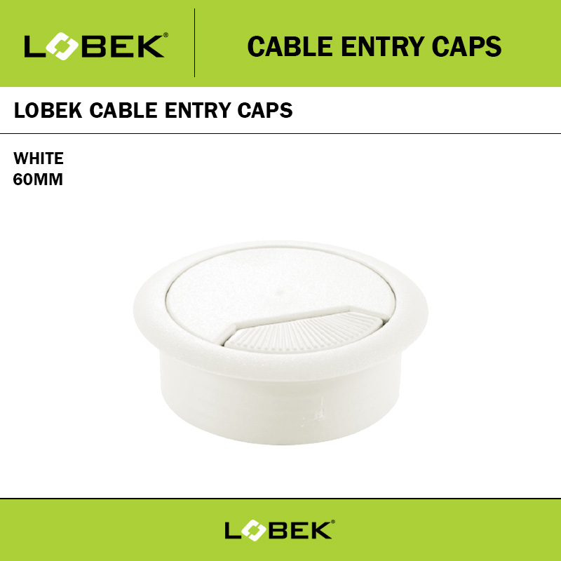 60MM CABLE ENTRY CAP WHITE