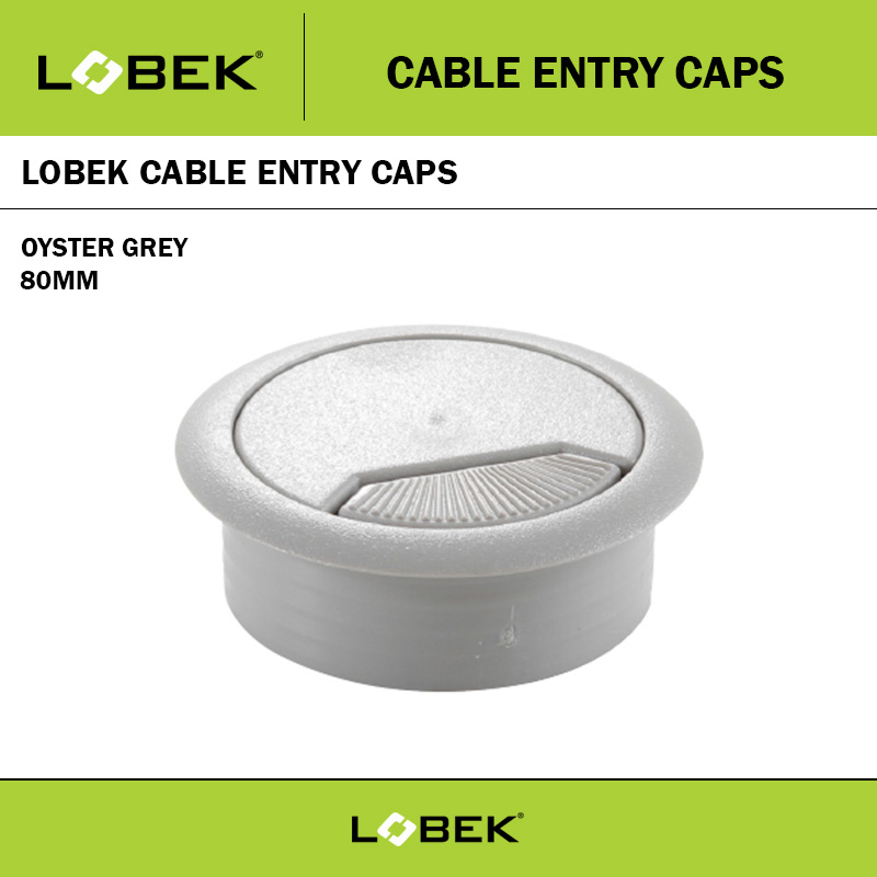 80MM CABLE ENTRY CAP OYSTER GREY
