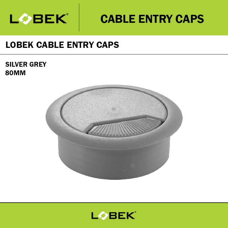 80MM CABLE ENTRY CAP SILVER GREY