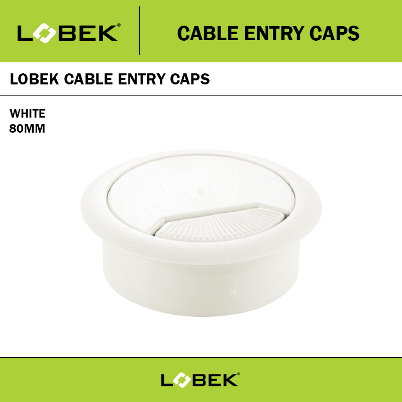 80MM CABLE ENTRY CAP WHITE