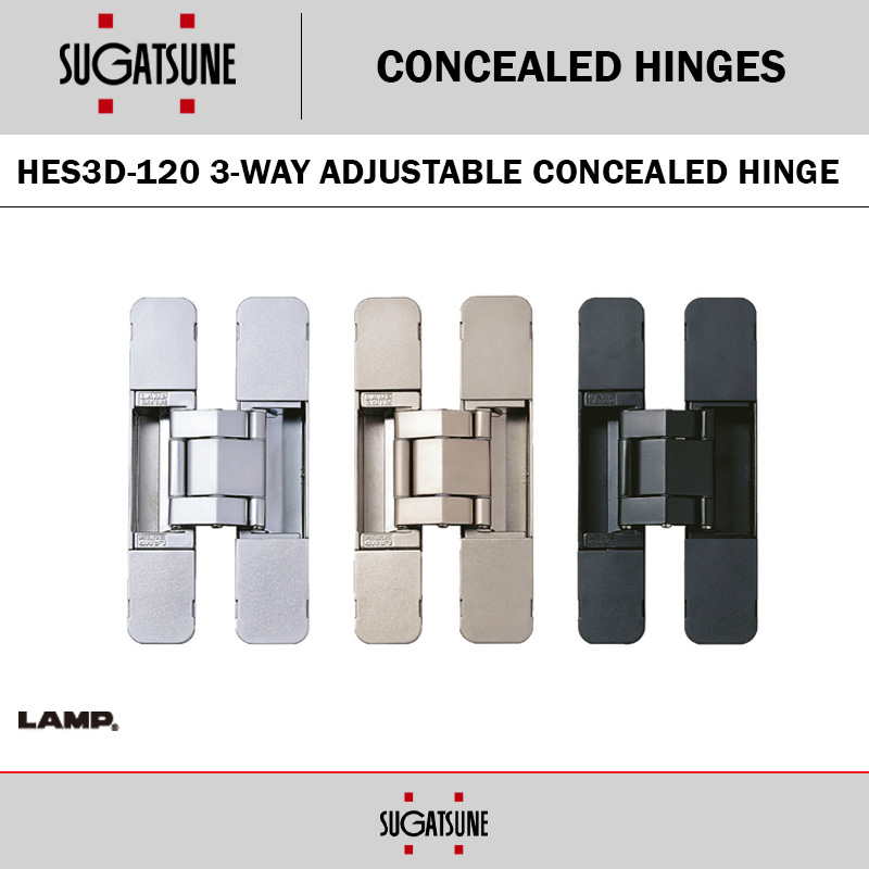 HES3D-120 CONCEALED HINGE