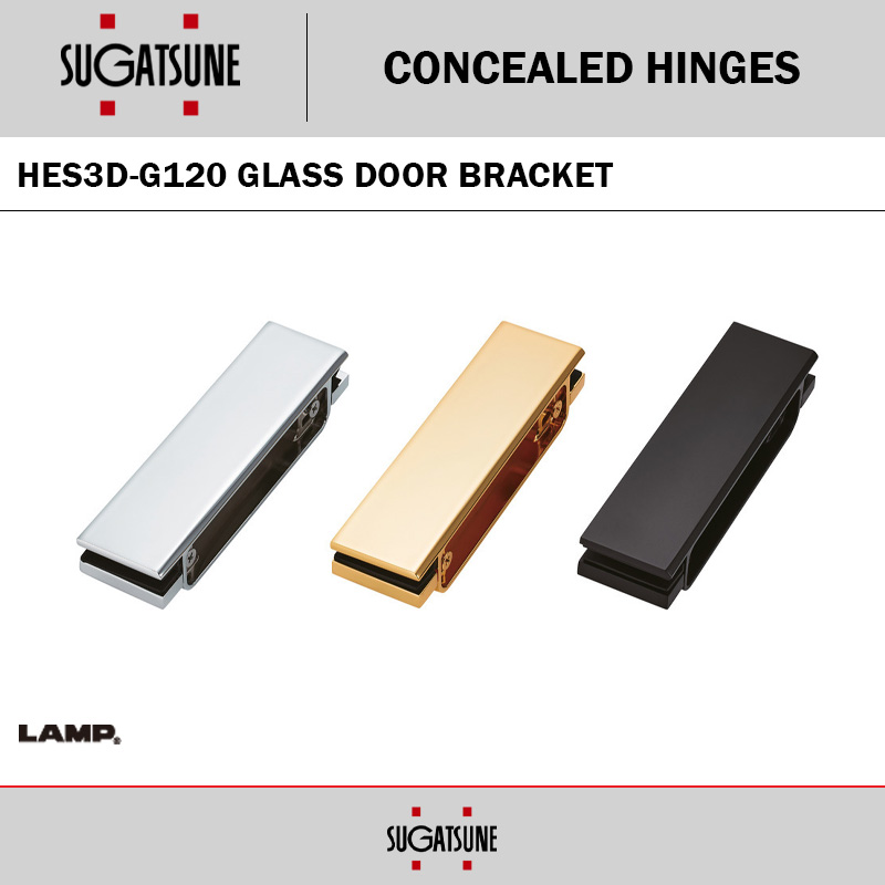 HES3D-G120 GLASS DOOR CONCEALED HINGE