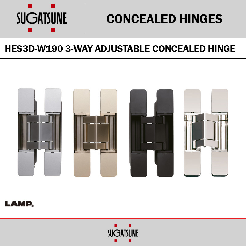 HES3D-W190 CONCEALED HINGE