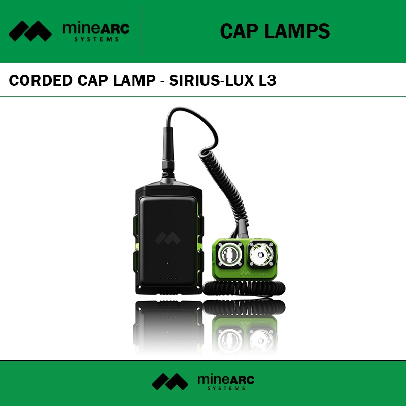 MINEARC SIRIUS LUX CORDED CAP LAMP