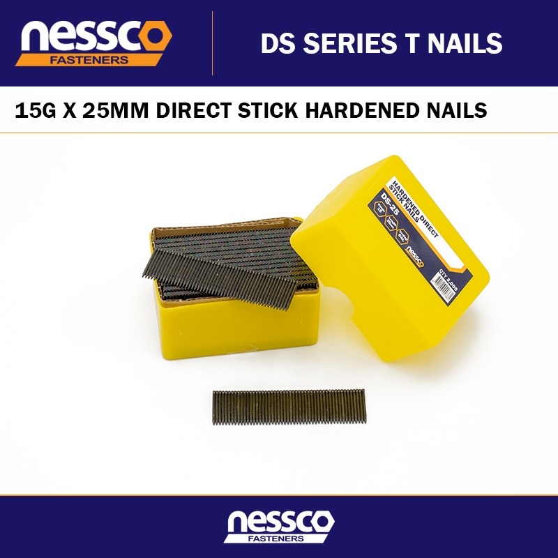 15G X 25MM DIRECT STICK HARDENED NAILS
