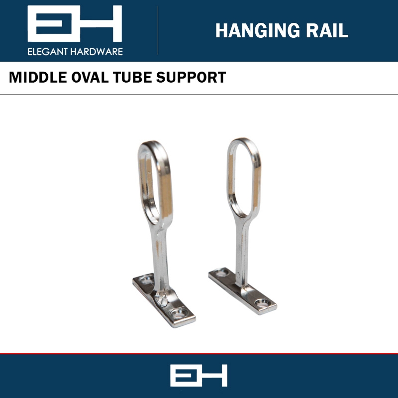 ELEGANT MIDDLE OVAL TUBE SUPPORT NICKEL PLATE