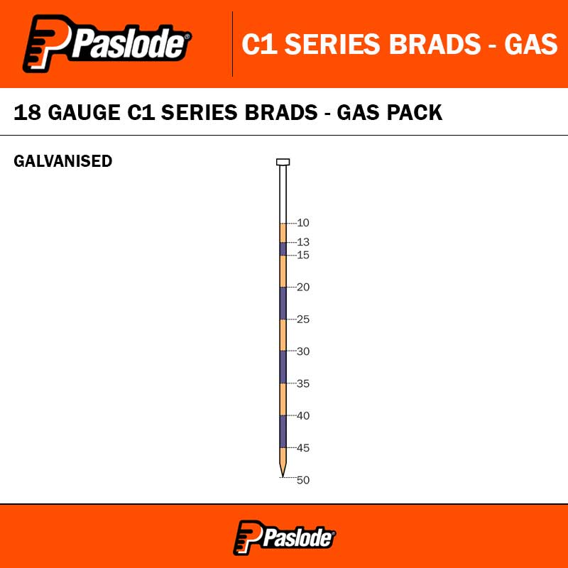 18G C1 BRADS GAS PACKS