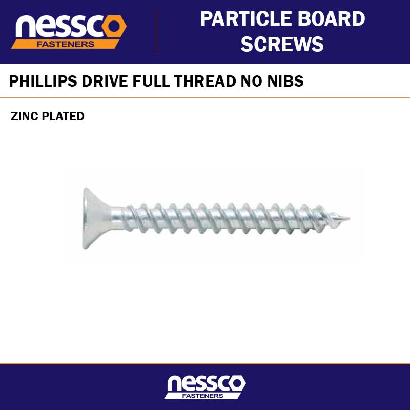 PARTICLE BOARD SCREWS PHILLIPS