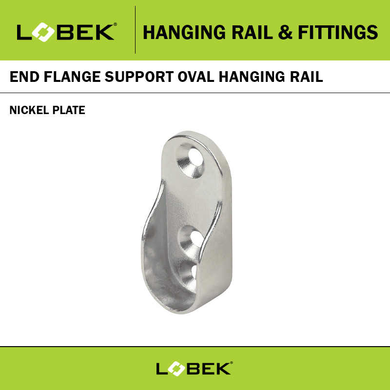 END FLANGE SUPPORT FOR OVAL TUBE NICKEL PLATE