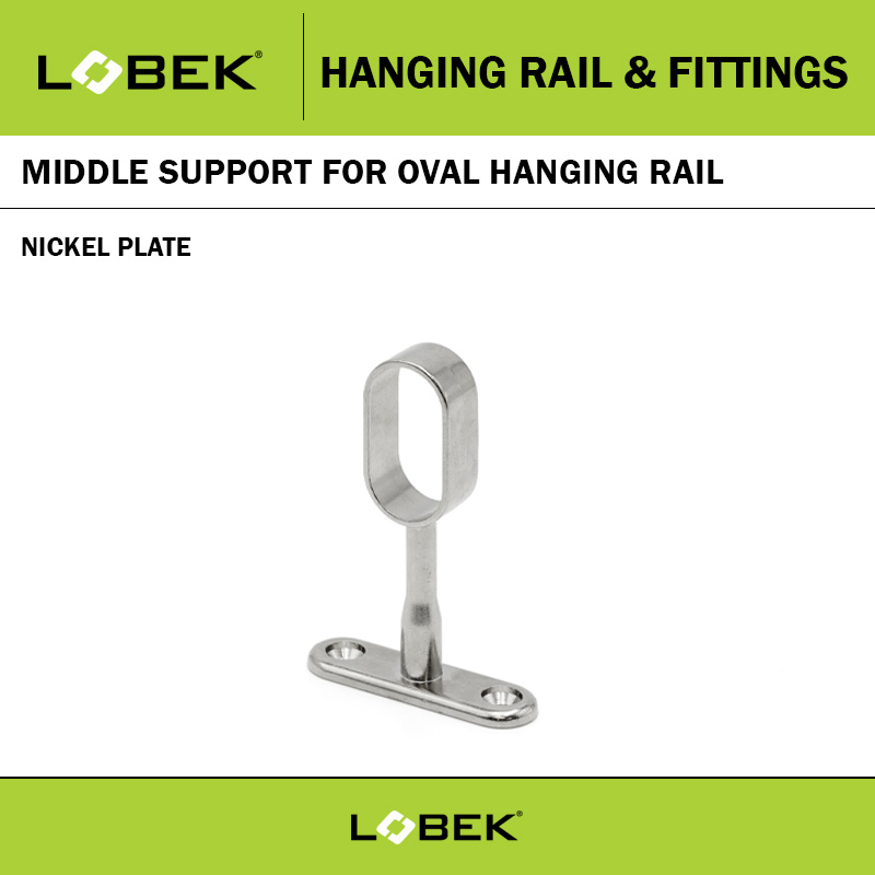 MIDDLE OVAL TUBE SUPPORT NICKEL PLATE