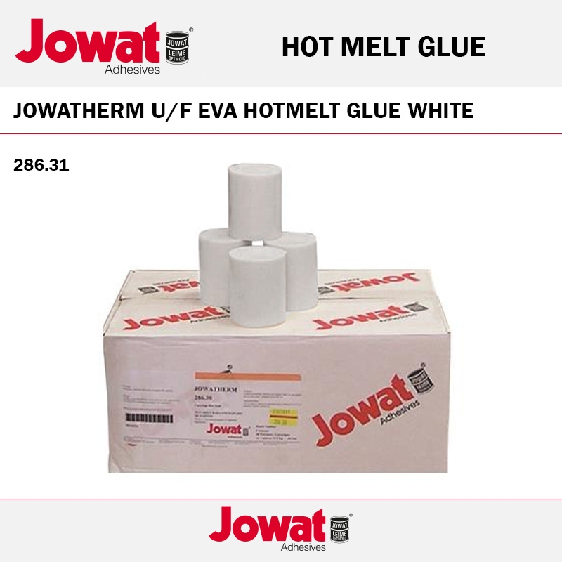 286.31 JOWATHERM U/F EVA HOTMELT GLUE WHITE 48 CARTRIDGE BOX