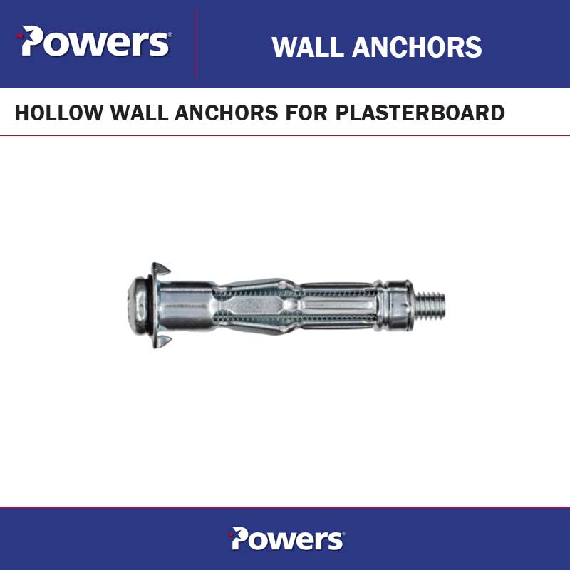 10-16MM HOLLOW WALL ANCHOR - 50 PACK