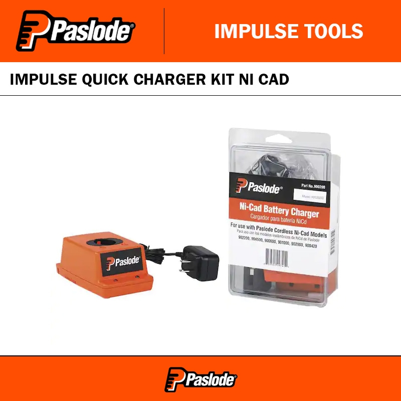 PASLODE IMPULSE QUICK CHARGER KIT NI CAD