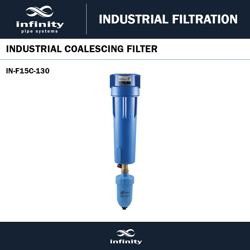 INFINITY 1/2 INCH COALESCING FILTER WITH AUTO DRAIN