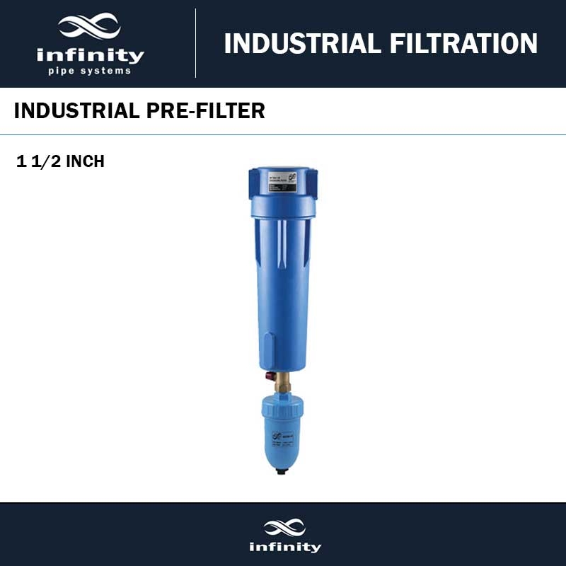 INFINITY 1 1/2 INCH PRE FILTER WITH AUTO DRAIN