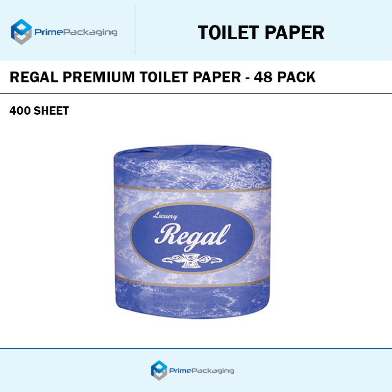 REGAL PREMIUM TOILET PAPER 400 SHEET - 48 PACK