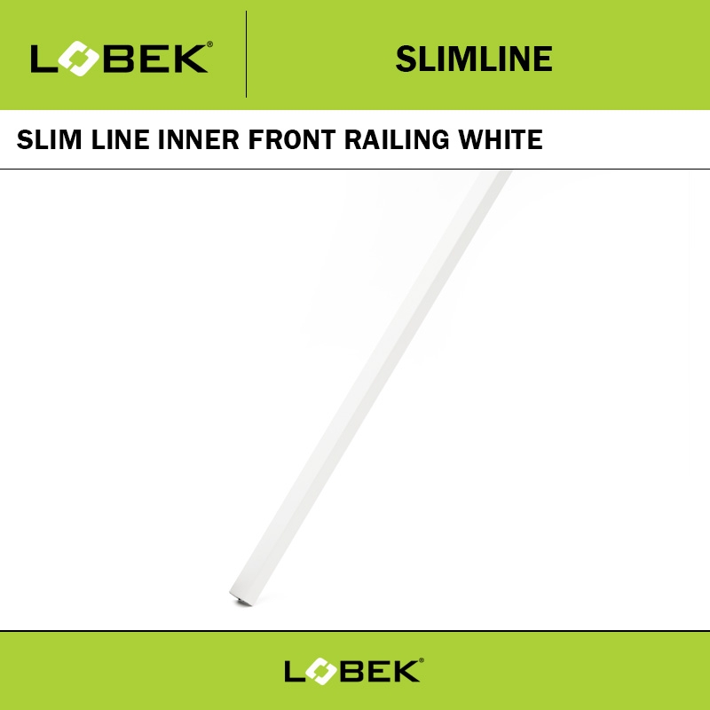 LOBEK SLIM LINE INNER FRONT RAILING WHITE