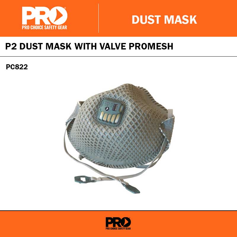 PROMESH PC822 PREMIUM P2 DUST MASKS WITH VALVE