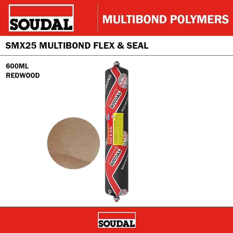 SOUDAL 137193 MULTIBOND SMX25 SEAL & STRETCH - REDWOOD