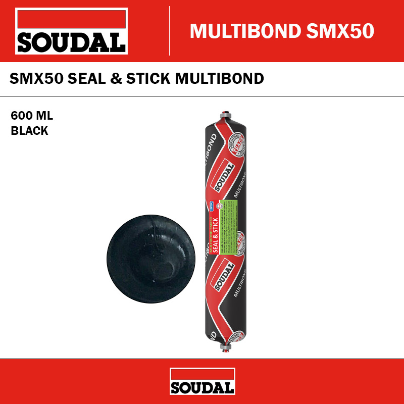 SOUDAL 124606 MULTIBOND SMX50 SEAL & STICK - BLACK