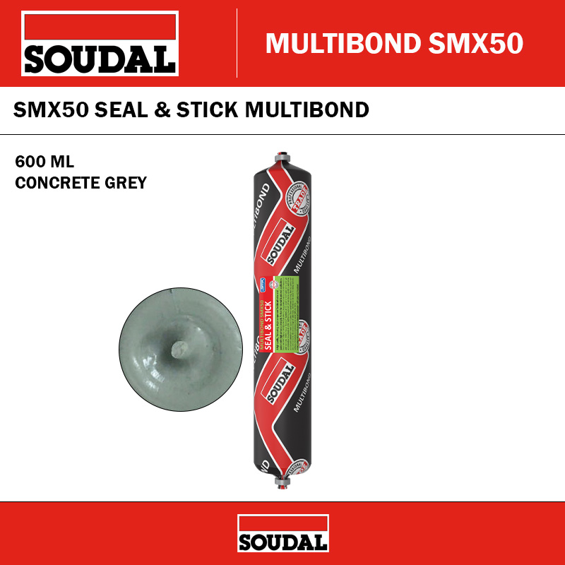 SOUDAL 124542 MULTIBOND SMX50 SEAL & STICK - CONCRETE GREY