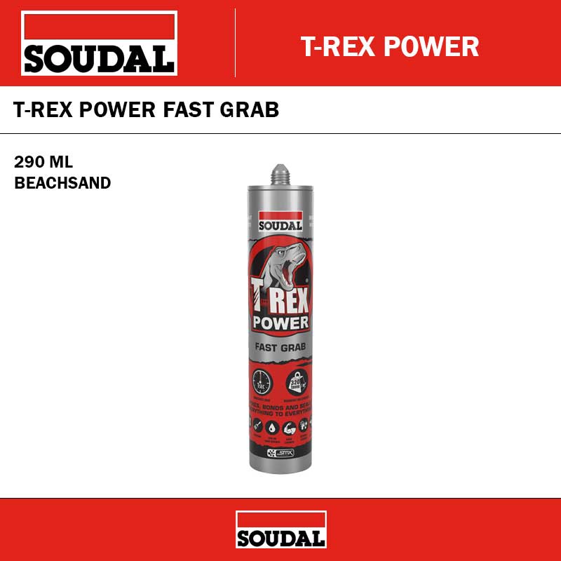 SOUDAL128463 T-REX POWER FAST GRAB - BEACHSAND - 290ML