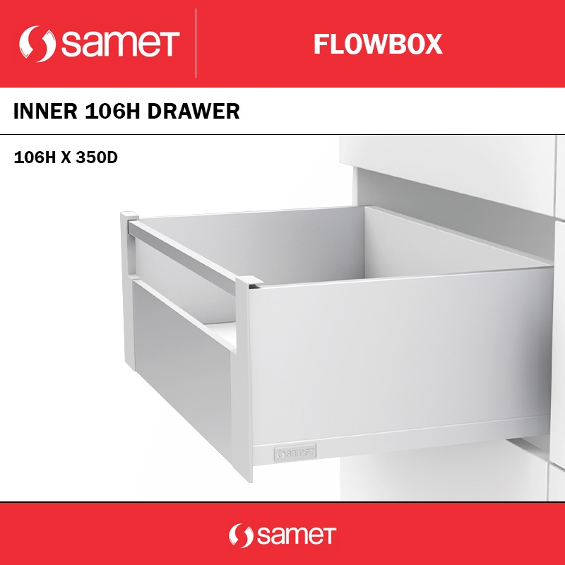 FLOWBOX INNER 106H X 350D - WHITE